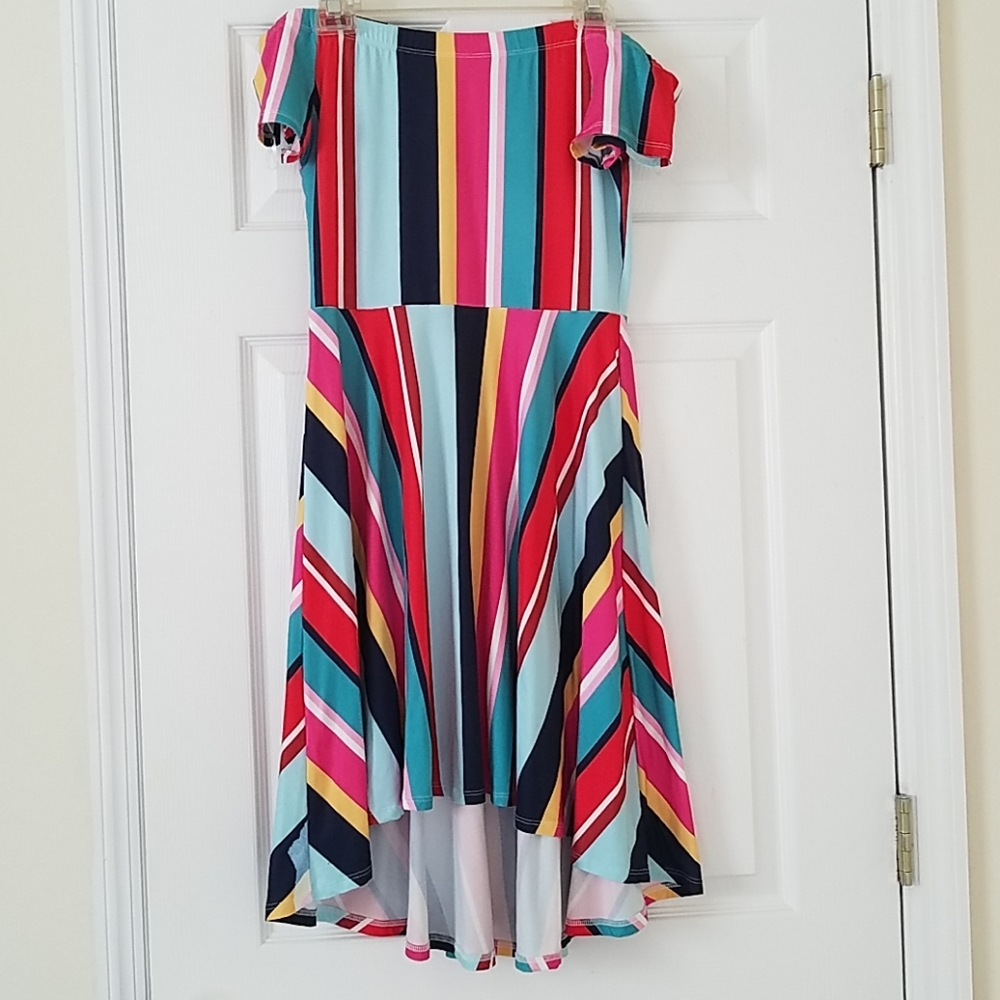 Cold Shoulder Color Block Dress